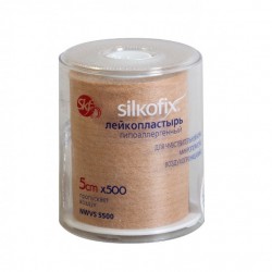 Пластырь Silkofix на нетканой основе р. 5смх500см 1 шт.