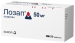 Лозап, таблетки покрытые пленочной оболочкой 50 мг 90 шт