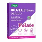 Фолат, таблетки для рассасывания 400 мкг 0.23 г 50 шт
